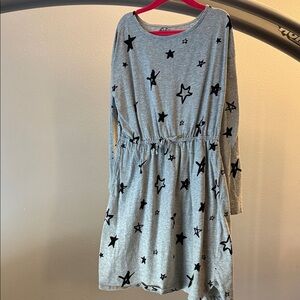 Charming Gray Starry Kids Dress